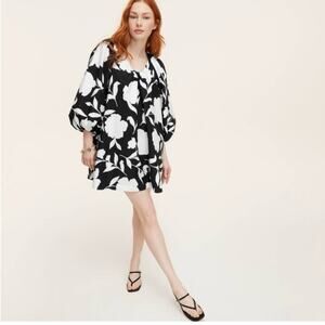Kate Spade Target Black White Floral Mini Dress